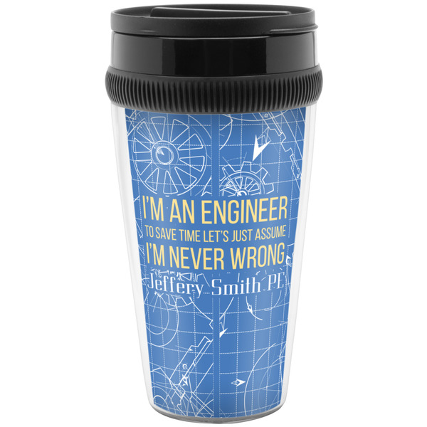 Custom Engineer Quotes Acrylic Travel Mug without Handle (Personalized)