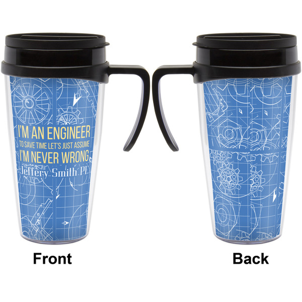Engineer Quotes Travel Mug with Black Handle - Approval