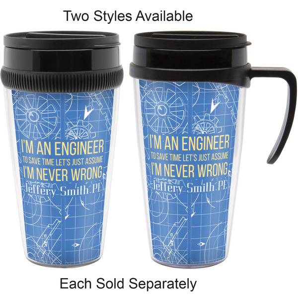 Engineer Quotes Travel Mugs - with & without Handle