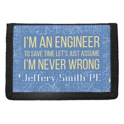 Engineer Quotes Trifold Wallet (Personalized)