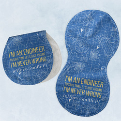 Engineer Quotes Burp Pads - Velour - Set of 2 w/ Name or Text