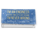 Engineer Quotes Vinyl Checkbook Cover (Personalized)