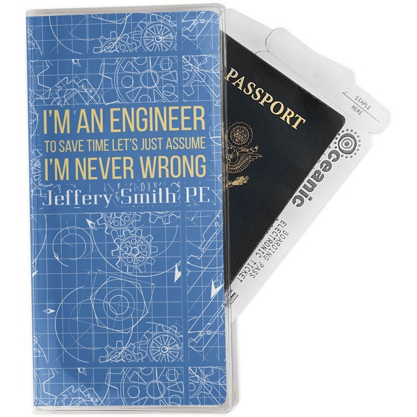 Custom Engineer Quotes Travel Document Holder