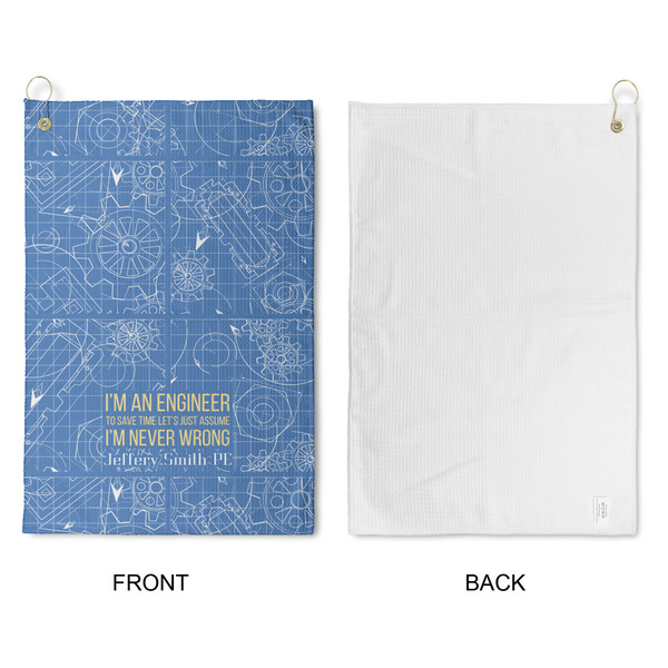 Engineer Quotes Waffle Weave Golf Towel - Approval