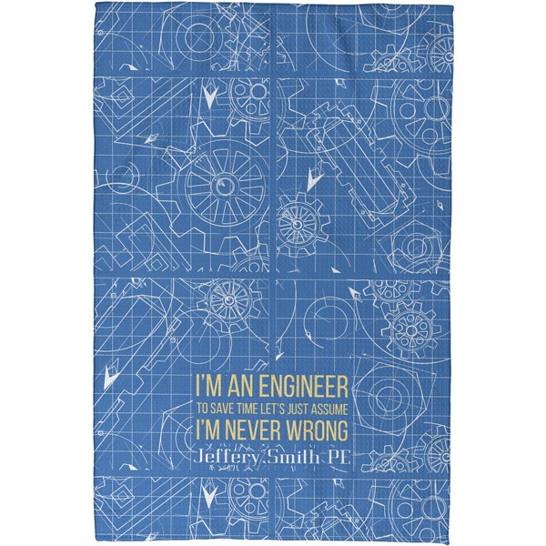 Engineer Quotes Waffle Weave Towel - Full Color Print - Approval Image