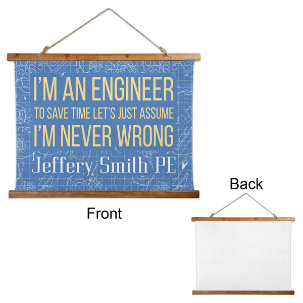 Engineer Quotes Wall Hanging Tapestry - Landscape - APPROVAL