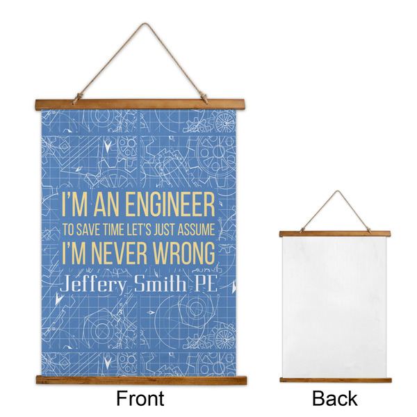 Engineer Quotes Wall Hanging Tapestry - Portrait - APPROVAL