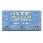 Engineer Quotes Wall Mounted Coat Rack (Personalized)