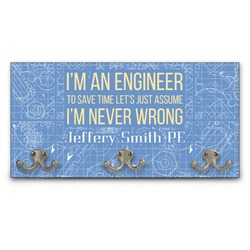 Engineer Quotes Wall Mounted Coat Rack (Personalized)