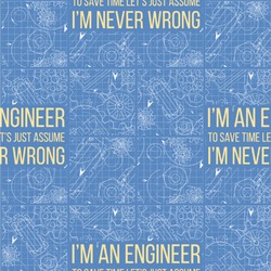 Engineer Quotes Wallpaper & Surface Covering (Peel & Stick 24"x 24" Sample)