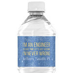 Engineer Quotes Water Bottle Labels - Custom Sized (Personalized)