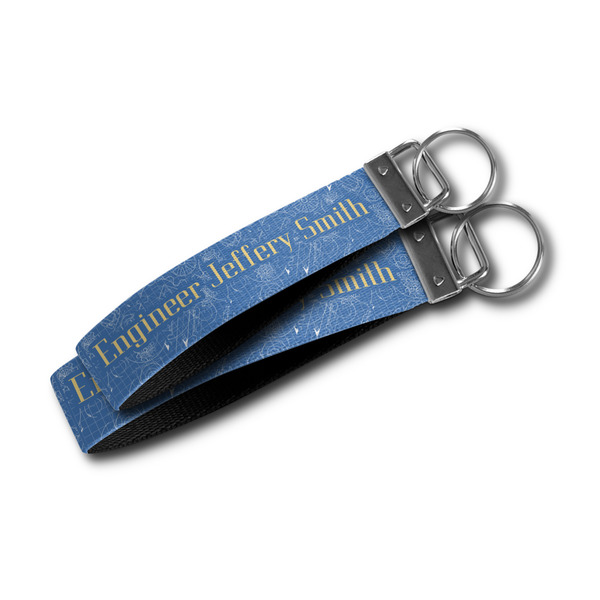 Engineer Quotes Webbing Keychain FOBs - Size Comparison