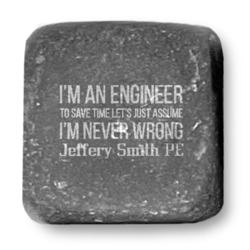 Engineer Quotes Whiskey Stone Set (Personalized)