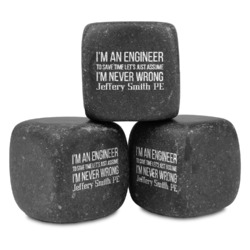 Engineer Quotes Whiskey Stone Set (Personalized)