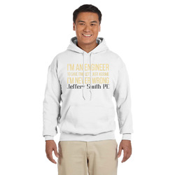 Engineer Quotes Hoodie - White (Personalized)