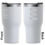 Engineer Quotes RTIC Tumbler - White - Engraved Front & Back (Personalized)