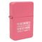 Engineer Quotes Windproof Lighters - Pink - Front/Main
