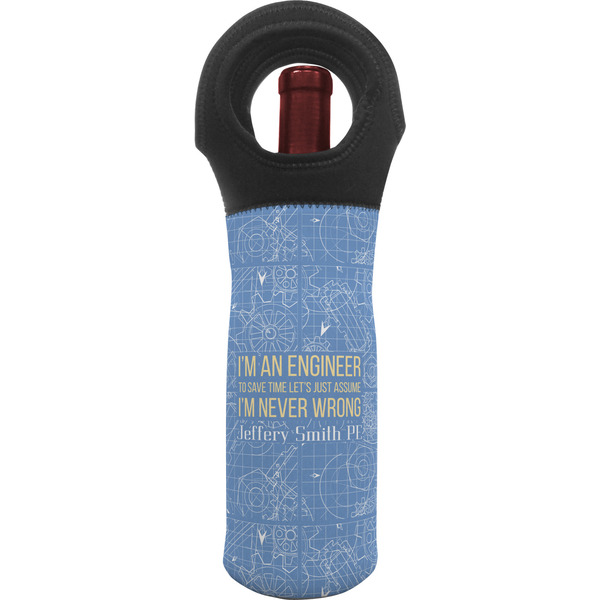 Custom Engineer Quotes Wine Tote Bag (Personalized)