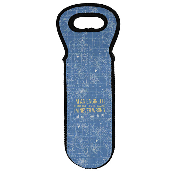 Custom Engineer Quotes Wine Tote Bag (Personalized)