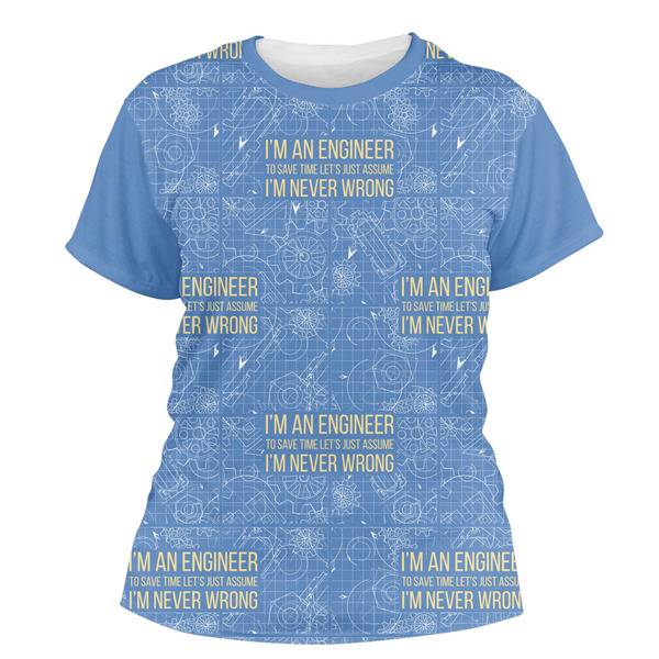 Custom Engineer Quotes Women's Crew T-Shirt - 2X Large