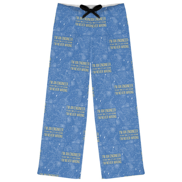 Custom Engineer Quotes Womens Pajama Pants - L