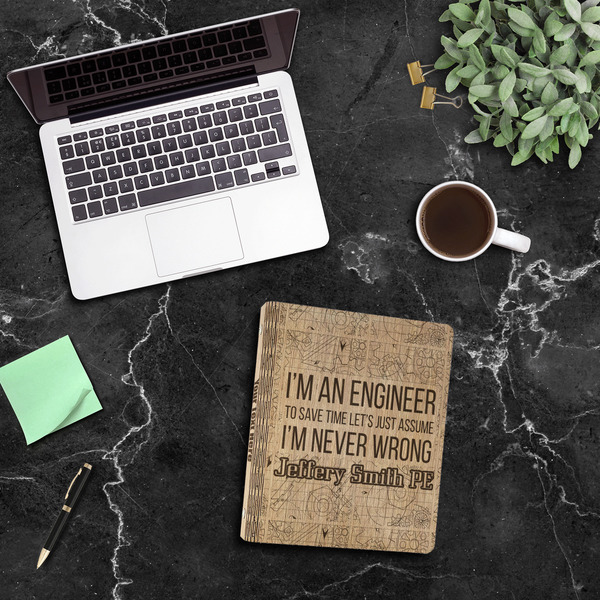 Engineer Quotes Wood 3-Ring Binders - 1" Letter - In Context