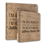 Engineer Quotes Wood 3-Ring Binder (Personalized)