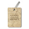 Engineer Quotes Wood Luggage Tags - Rectangle - Front/Main