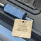 Engineer Quotes Wood Luggage Tags - Square - Lifestyle