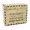 Engineer Quotes Wood Recipe Box - Front/Main