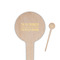 Engineer Quotes Wooden 4" Food Pick - Round - Closeup
