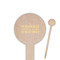 Engineer Quotes Wooden 6" Food Pick - Round - Closeup
