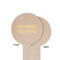 Engineer Quotes Wooden 6" Food Pick - Round - Single Sided - Front & Back