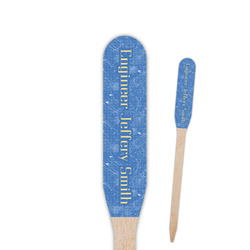 Engineer Quotes Paddle Wooden Food Picks - Single Sided (Personalized)