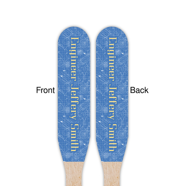 Engineer Quotes Wooden Food Pick - Paddle - Double Sided - Front & Back