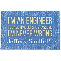 Engineer Quotes Woven Mat (Personalized)
