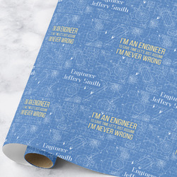 Engineer Quotes Wrapping Paper Roll - Large (Personalized)