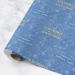 Engineer Quotes Wrapping Paper Roll - Medium - Matte (Personalized)