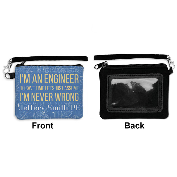 Engineer Quotes Wristlet ID Cases - Front & Back
