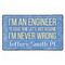 Engineer Quotes XXL Gaming Mouse Pad - 24" x 14" (Personalized)