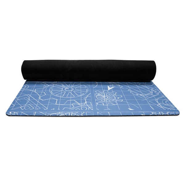 Engineer Quotes Yoga Mat Rolled up Black Rubber Backing