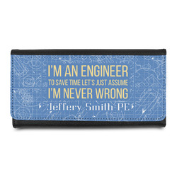 Engineer Quotes Leatherette Ladies Wallet (Personalized)