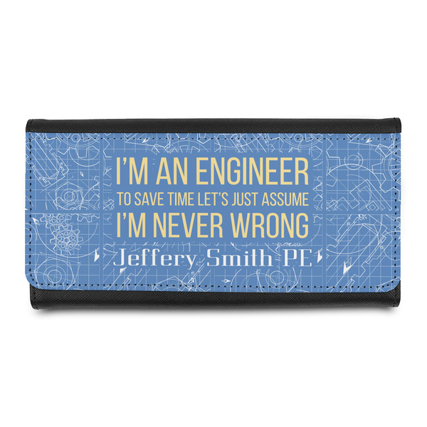 Custom Engineer Quotes Leatherette Ladies Wallet (Personalized)
