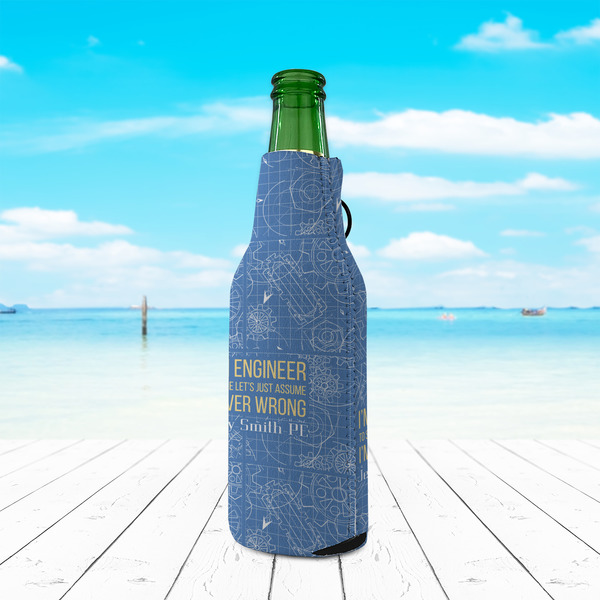 Engineer Quotes Zipper Bottle Cooler - LIFESTYLE