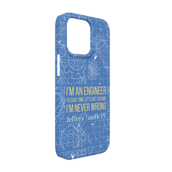 Custom Engineer Quotes iPhone Case - Plastic - iPhone 13 Pro (Personalized)