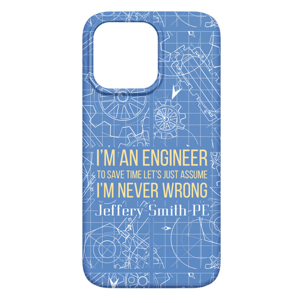 Engineer Quotes iPhone 13 Pro Max Case - Back