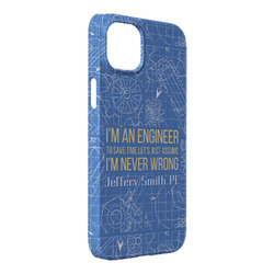 Engineer Quotes iPhone Case - Plastic - iPhone 14 Plus (Personalized)