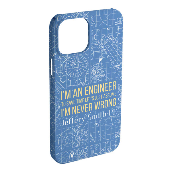 Custom Engineer Quotes iPhone Case - Plastic - iPhone 15 Plus (Personalized)