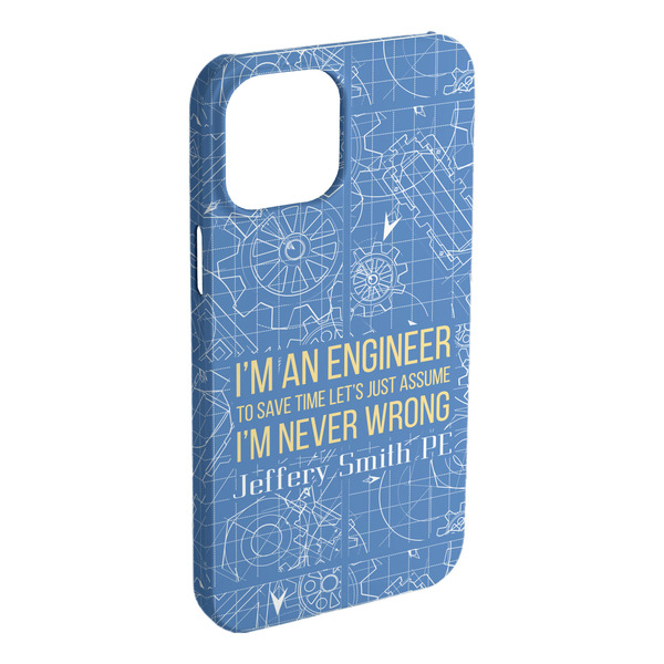 Custom Engineer Quotes iPhone Case - Plastic - iPhone 15 Pro Max (Personalized)