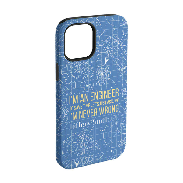 Custom Engineer Quotes iPhone Case - Rubber Lined - iPhone 15 (Personalized)
